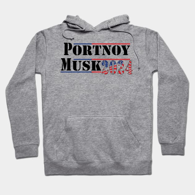 portnoy musk 2024 Hoodie by bakmed